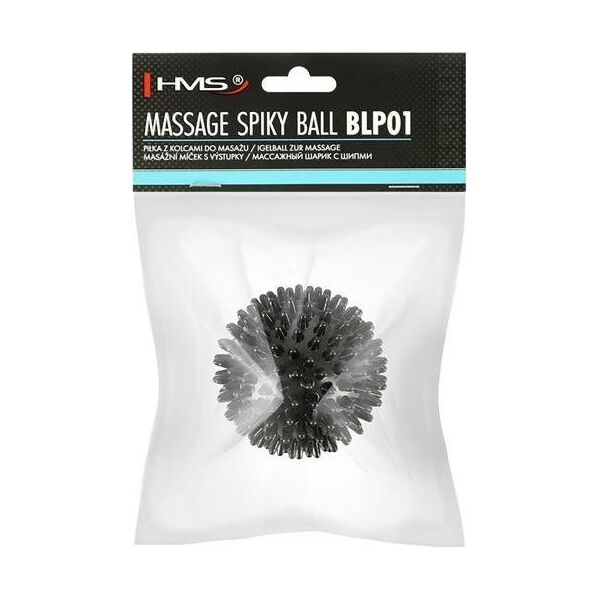 HMS BLP01 BLACK LACROSSE PIŁKA Z KOLCAMI DO MASAŻU HMS 12966939 5907695510584