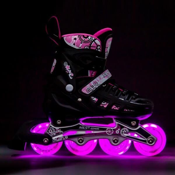 Rolki Nils Extreme NH10905 rekreacyjne regulowane różowe r. 35-38 12966993 5907695520156