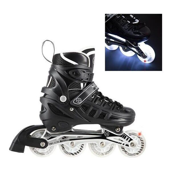 Rolki Nils Extreme NH10905 4w1 CZARNE LED ROZM. S(31-34) ŁYŻWOROLKI Z WYM. PŁOZĄ HOKEJOWĄ NILS EXTREME 12966996 5907695520095