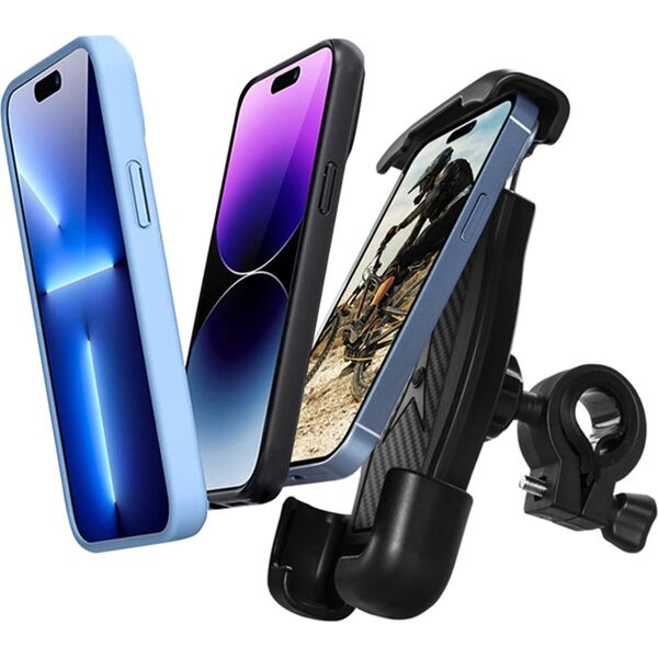 Crong Crong Bikeclip Enduro - Uchwyt na telefon do roweru (czarny) 12996251 5904310702683