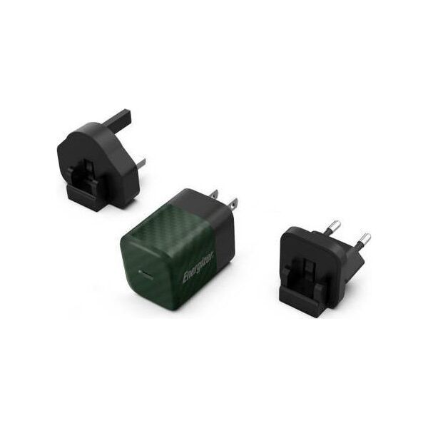 Ładowarka Energizer Energizer Ultimate - Ładowarka sieciowa Multiplug EU / UK / US GaN 20W PD (Zielony) 12996269 3492548232192