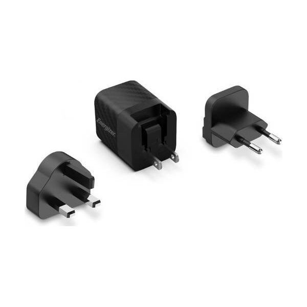 Ładowarka Energizer Energizer Ultimate - Ładowarka sieciowa Multiplug EU / UK / US GaN 20W PD (Czarny) 12996271 3492548231737