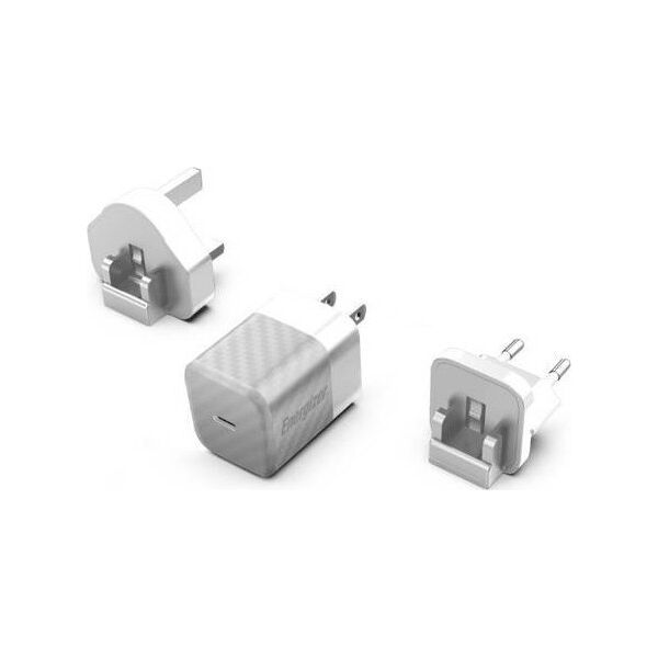 Ładowarka Energizer Energizer Ultimate - Ładowarka sieciowa Multiplug EU / UK / US GaN 20W PD (Srebrny) 12996273 3492548232208