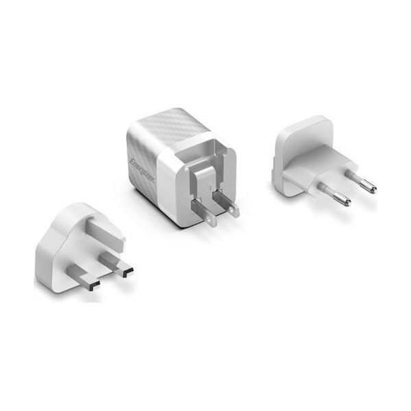 Ładowarka Energizer Energizer Ultimate - Ładowarka sieciowa Multiplug EU / UK / US GaN 20W PD (Srebrny) 12996273 3492548232208
