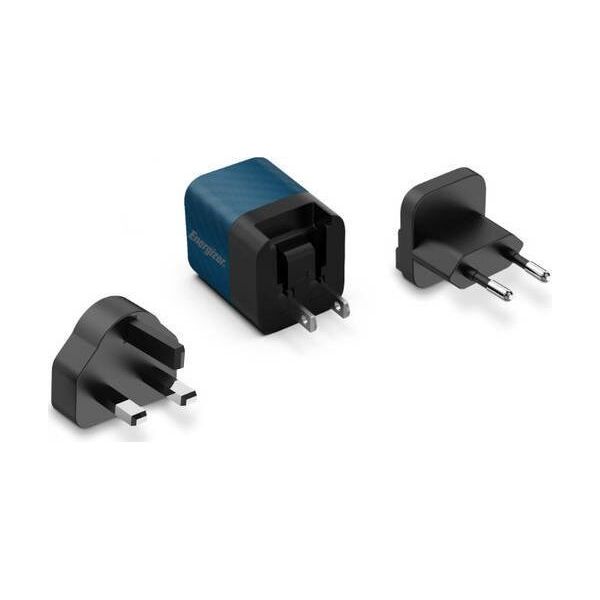 Ładowarka Energizer Energizer Ultimate - Ładowarka sieciowa Multiplug EU / UK / US GaN 20W PD (Niebieski) 12996274 3492548232161