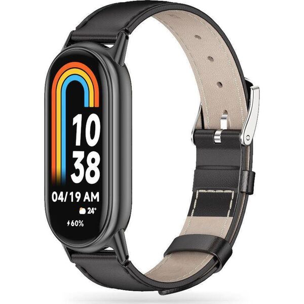 Tech-Protect Etui XIAOMI SMART BAND 8 / 8 NFC Tech-Protect LeatherFit czarne 13001575 9490713935347