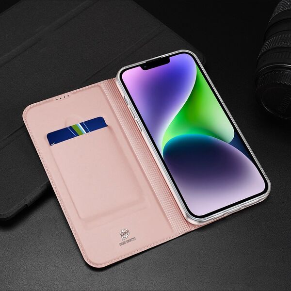 Dux Ducis Etui do iPhone 15 Plus pokrowiec z klapką i portfelem Dux Ducis Skin Pro - czarne 13001915 6934913025383