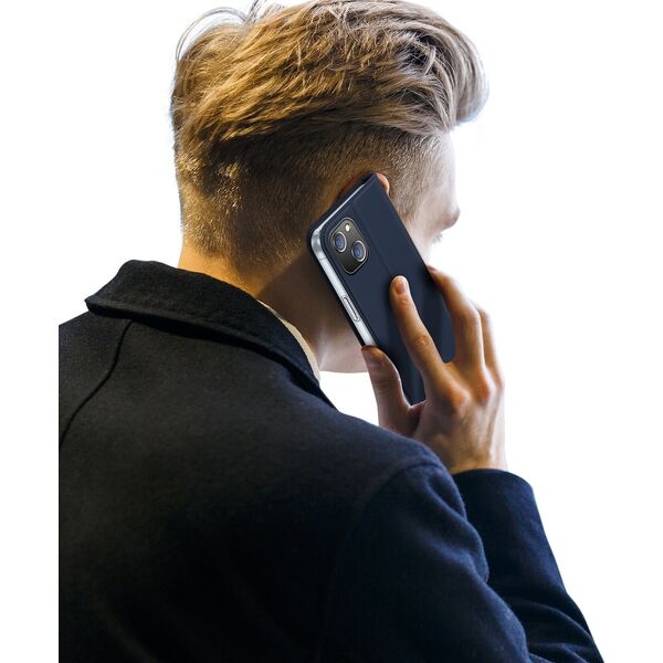 Dux Ducis Etui do iPhone 15 pokrowiec z klapką i portfelem Dux Ducis Skin Pro - niebieskie 13001916 6934913025369