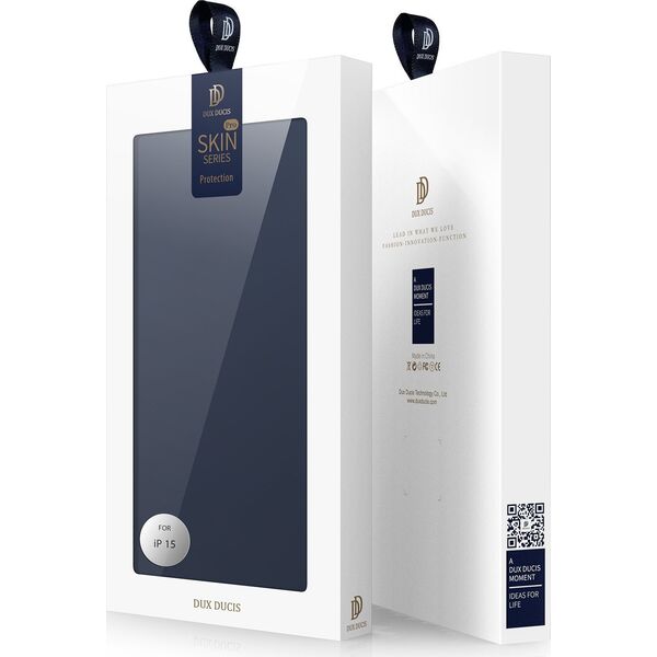 Dux Ducis Etui do iPhone 15 pokrowiec z klapką i portfelem Dux Ducis Skin Pro - niebieskie 13001916 6934913025369
