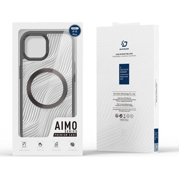 DUXDUCIS Etui Dux Ducis Aimo Mag MagSafe Apple iPhone 15 Plus czarne 13002007 6934913025048