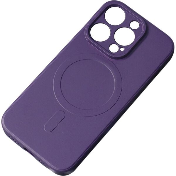 Hurtel Silikonowe magnetyczne etui iPhone 14 Pro Max Silicone Case Magsafe - fioletowe 13002233 9145576278444