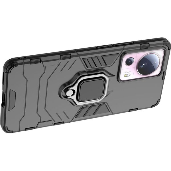 Hurtel Ring Armor etui do Xiaomi 13 Lite pancerny pokrowiec uchwyt magnetyczny ring czarne 13002327 9145576277645