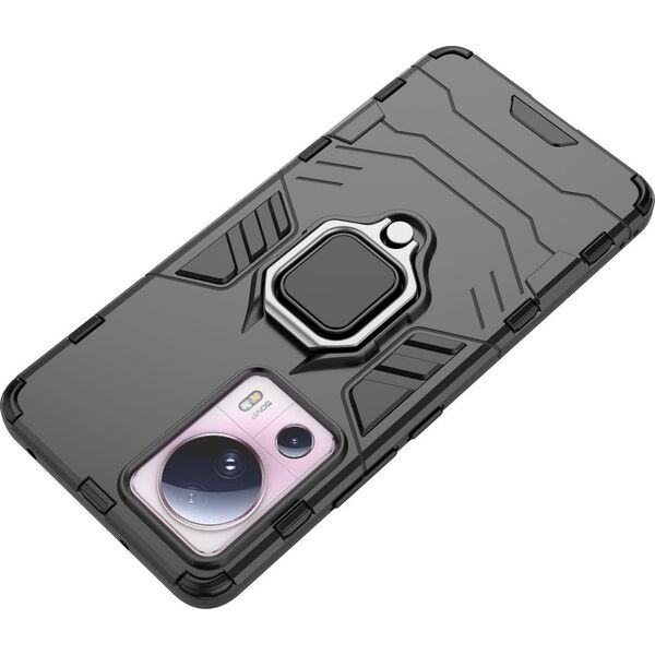Hurtel Ring Armor etui do Xiaomi 13 Lite pancerny pokrowiec uchwyt magnetyczny ring czarne 13002327 9145576277645