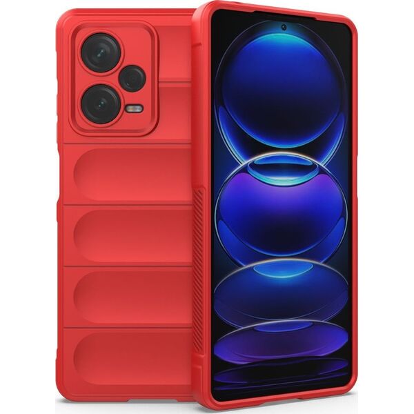 Hurtel Magic Shield Case etui do Xiaomi Redmi Note 12 Pro+ elastyczny pancerny pokrowiec czerwone 13002332 9145576277546