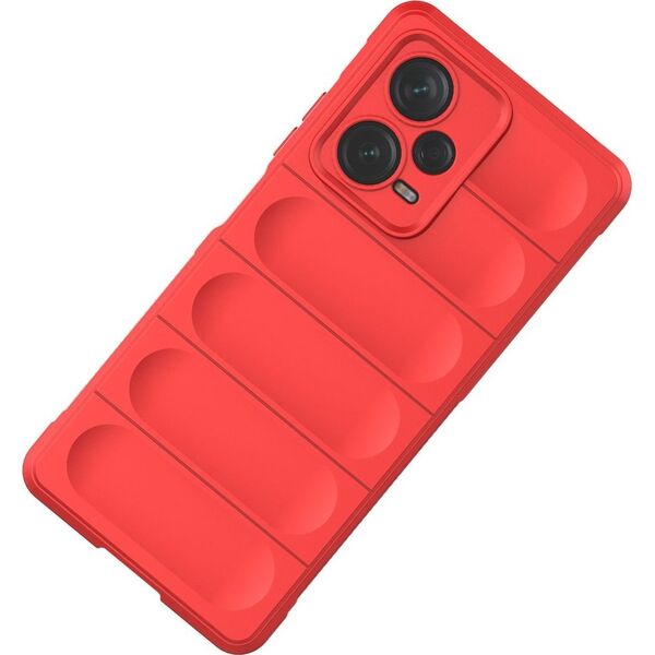Hurtel Magic Shield Case etui do Xiaomi Redmi Note 12 Pro+ elastyczny pancerny pokrowiec czerwone 13002332 9145576277546