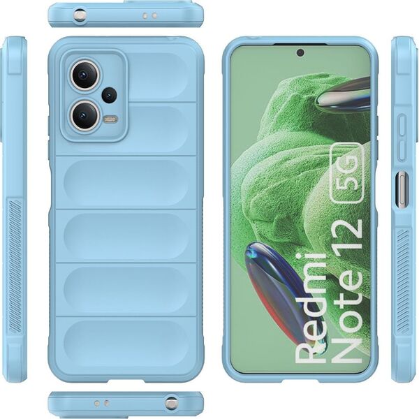 Hurtel Magic Shield Case etui do Xiaomi Redmi Note 12 5G / Poco X5 5G elastyczny pancerny pokrowiec jasnoniebieskie 13002342 9145576277478