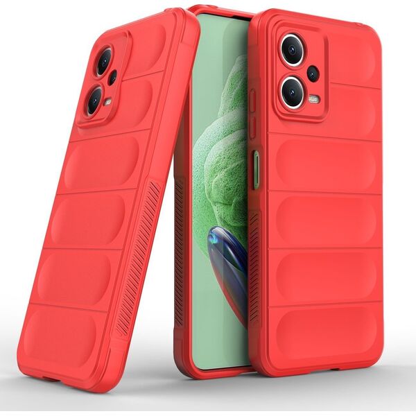 Hurtel Magic Shield Case etui do Xiaomi Redmi Note 12 5G / Poco X5 5G elastyczny pancerny pokrowiec czerwone 13002343 9145576277447