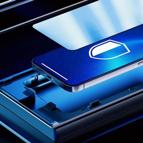 3MK Szkło Hartowane 5D IPHONE 12 / 12 PRO 3MK VibyGlass czarne 13010936 5903108520867