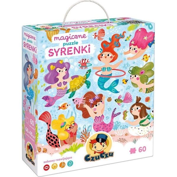 Czuczu Puzzle 60 element?w Magiczne puzzle - Syrenki 13011119 5902983492399