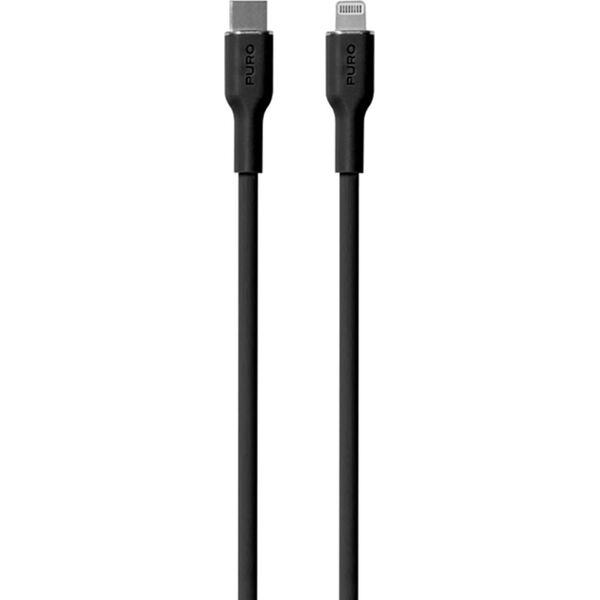 Kabel USB Puro USB-C - Lightning 1.5 m Czarny (PUR685) 13026723 8018417440939