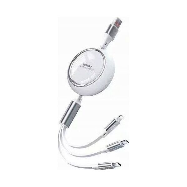 Kabel USB Remax USB-A - USB-C + microUSB + Lightning 1.2 m Czarny 13026755 6954851208044