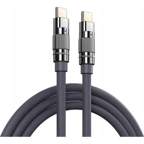 Kabel USB Remax USB-C - USB-C 1.2 m Szary 13026757 6954851206057