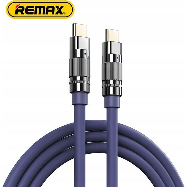 Kabel USB Remax USB-C - USB-C 1.2 m Fioletowy 13026758 6954851206033