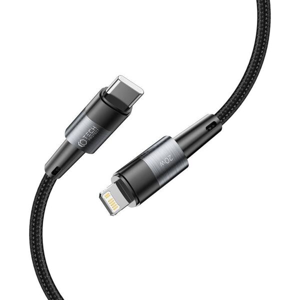 Kabel USB Tech-Protect USB-C - Lightning 1 m Czarny (9490713934104) 13026828 9490713934104