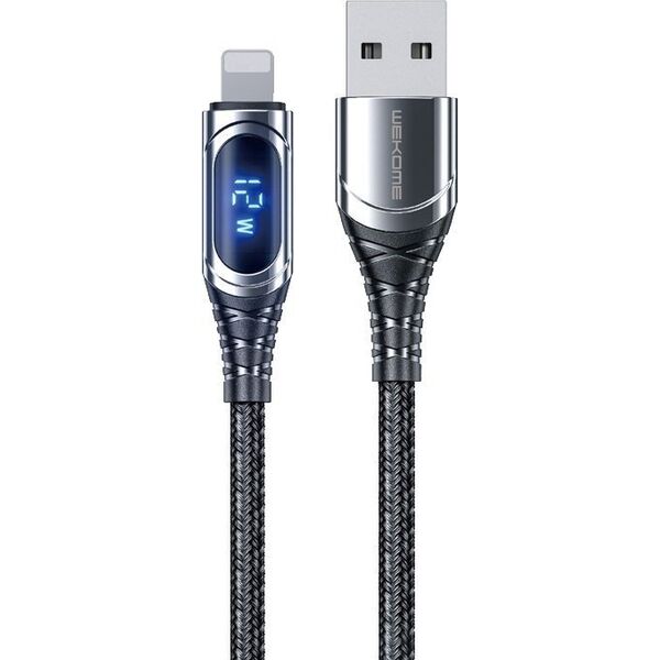 Kabel USB Wekome USB-A - Lightning 1 m Czarny (WK-WDC-166_01) 13026873 6941027630396