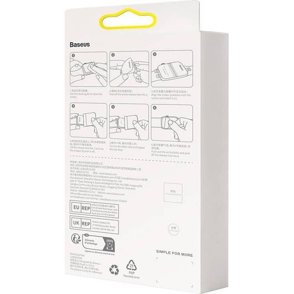 Baseus Folia na ekran Baseus NanoCrystal 45mm do AP Watch 7/8, Clear 13035278 6932172634780
