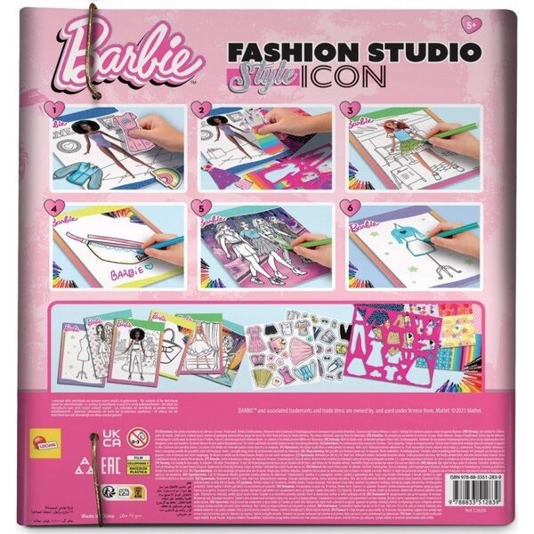 Lisciani LISCIANI BARBIE SKETCH BOOK STYLE ICON FASHION STUDIO 13048230 9788833512839