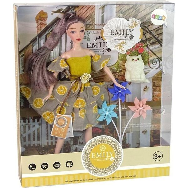 LeanToys Lalka Emily z Wiatrakiem Kotek Dla Dzieci 13053072 5905679070017