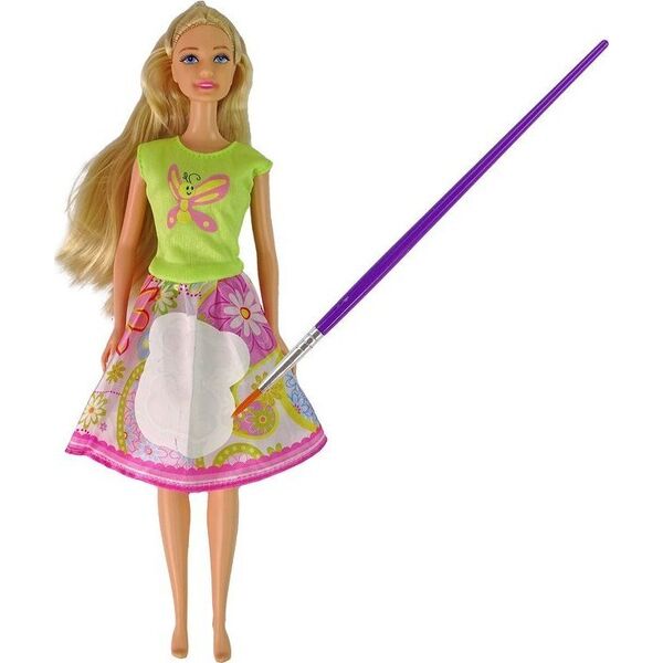 LeanToys Lalka Długie Włosy Malowanie Sukienki 13053235 5905515355629