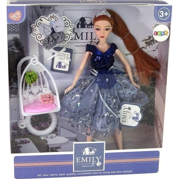 LeanToys Lalka Dla Dzieci Emily Huśtawka Kwiaty 13053282 5905515359887