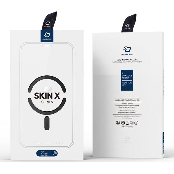 DUXDUCIS Etui Dux Ducis Skin X Pro MagSafe Apple iPhone 15 Pro czarny 13087030 6934913025239