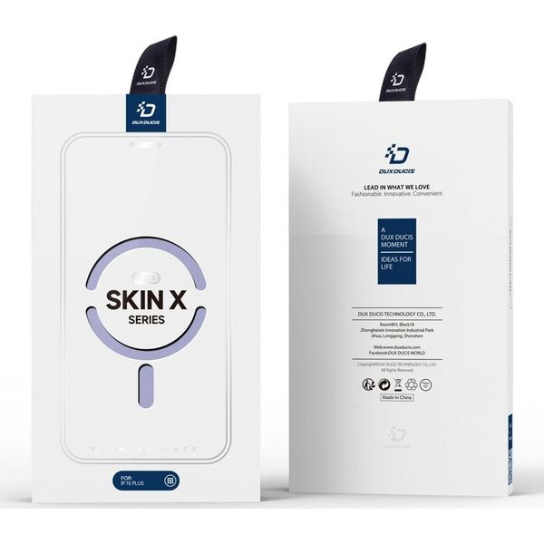 DUXDUCIS Etui Dux Ducis Skin X Pro MagSafe Apple iPhone 15 Plus fioletowy 13087031 6934913025222