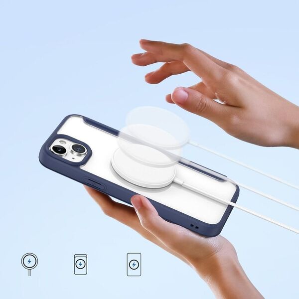 DUXDUCIS Etui Dux Ducis Skin X Pro MagSafe Apple iPhone 15 Plus niebieski 13087032 6934913025215