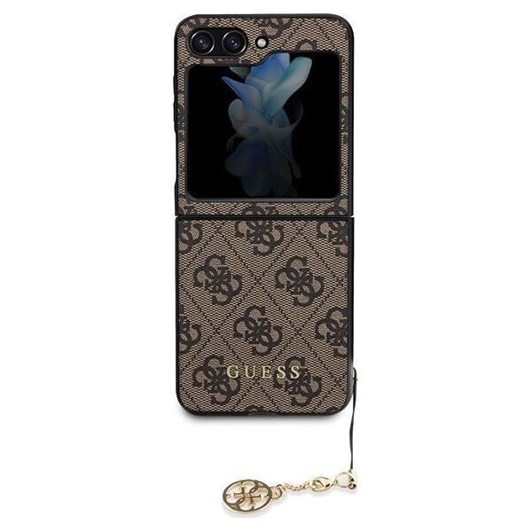 Guess Etui Guess GUHCZF5GF4GBR Samsung Galaxy Z Flip 5 hardcase 4G Charms Collection brązowy 13087211 3666339171957