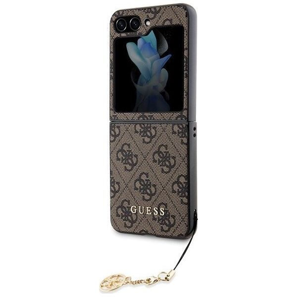Guess Etui Guess GUHCZF5GF4GBR Samsung Galaxy Z Flip 5 hardcase 4G Charms Collection brązowy 13087211 3666339171957