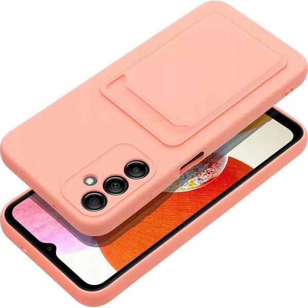 OEM Futerał CARD CASE do SAMSUNG A14 5G / A14 4G różowy 13087752 5903396203299