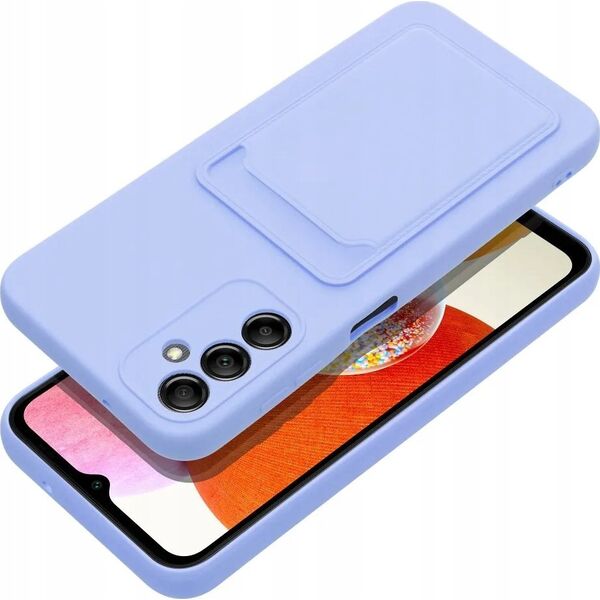 OEM Futerał CARD CASE do SAMSUNG A14 5G / A14 4G fioletowy 13087753 5903396203305
