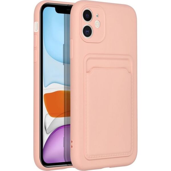 OEM Futerał CARD CASE do IPHONE 11 różowy 13087772 5903396153693