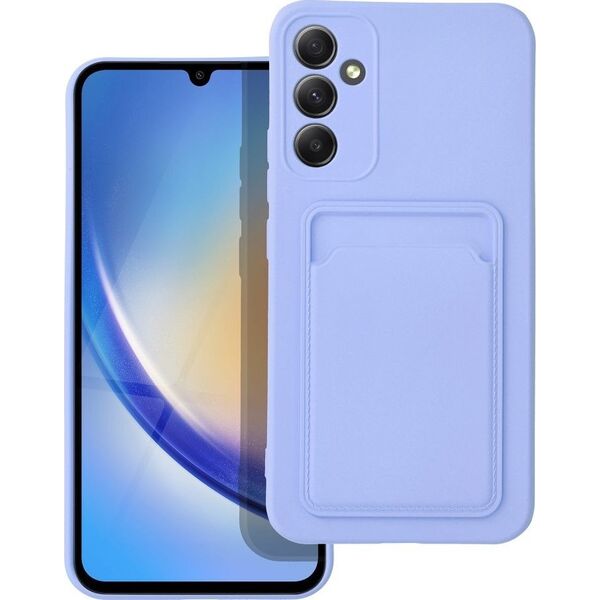 OEM Futerał CARD CASE do SAMSUNG A34 5G fioletowy 13088129 5903396200533