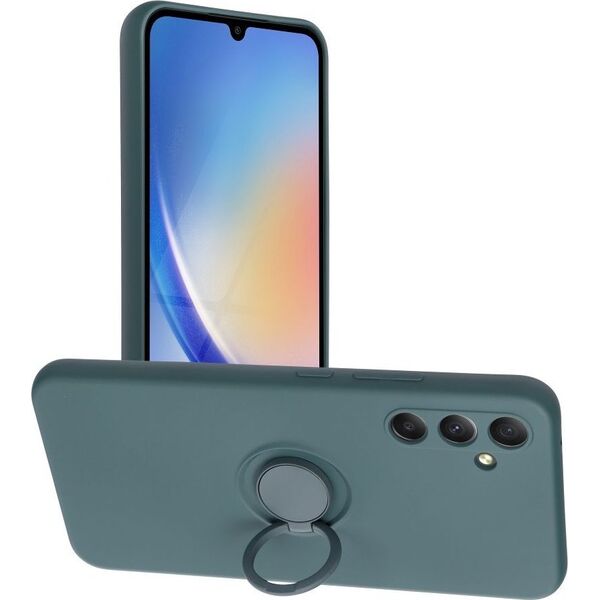 OEM Futerał SILICONE RING do SAMSUNG Galaxy A34 5G zielony 13088234 5903396201363