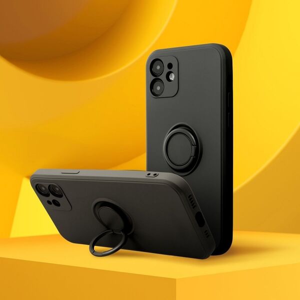 OEM Futerał SILICONE RING do XIAOMI Redmi NOTE 12 PRO+ 5G czarny 13088523 5903396210556