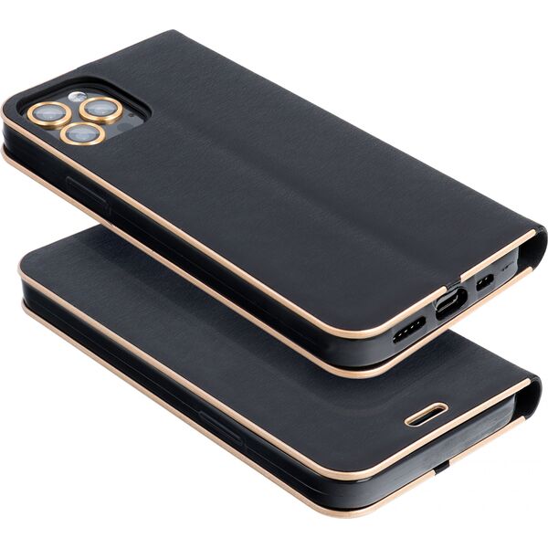 OEM Kabura LUNA Book Gold do IPHONE 14 Pro czarny 13088825 5903396165405