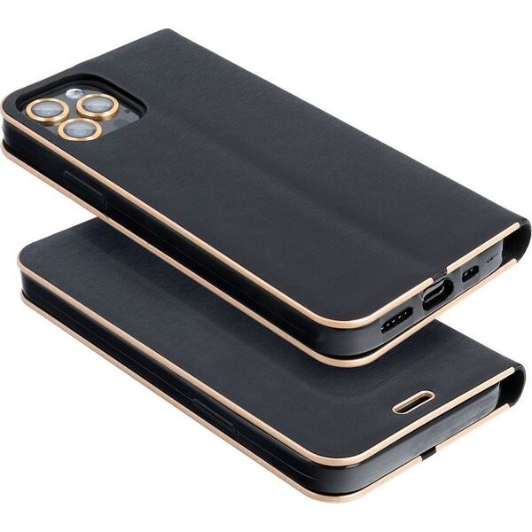 OEM Kabura LUNA Book Gold do IPHONE 15 Pro czarny 13089173 5903396216961
