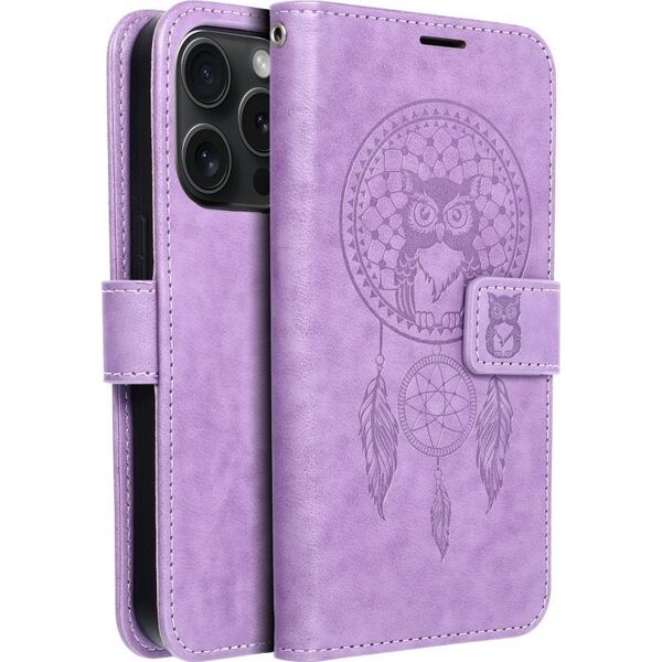 OEM Kabura MEZZO Book do IPHONE 15 Pro łapacz snów fioletowy 13089181 5903396214783