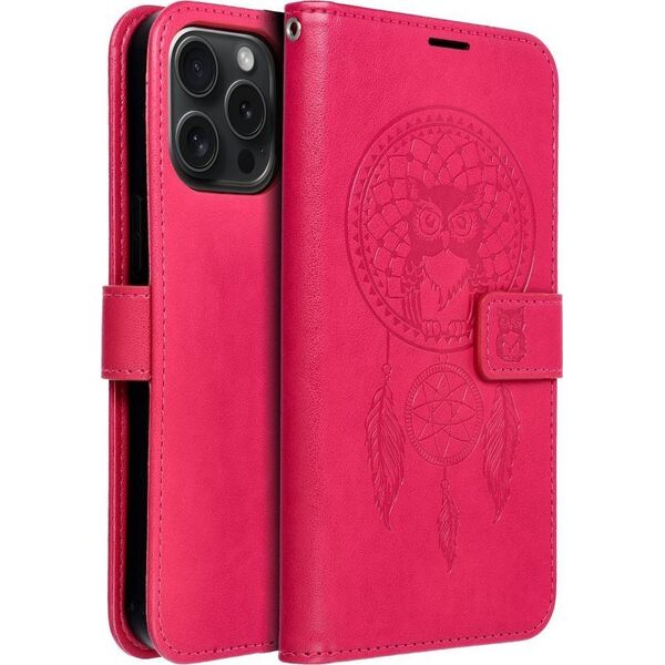 OEM Kabura MEZZO Book do IPHONE 15 Pro Max łapacz snów magenta 13089201 5903396215544