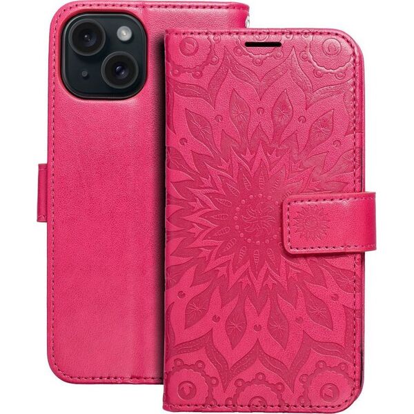 OEM Kabura MEZZO Book do IPHONE 15 mandala magenta 13089210 5903396215568